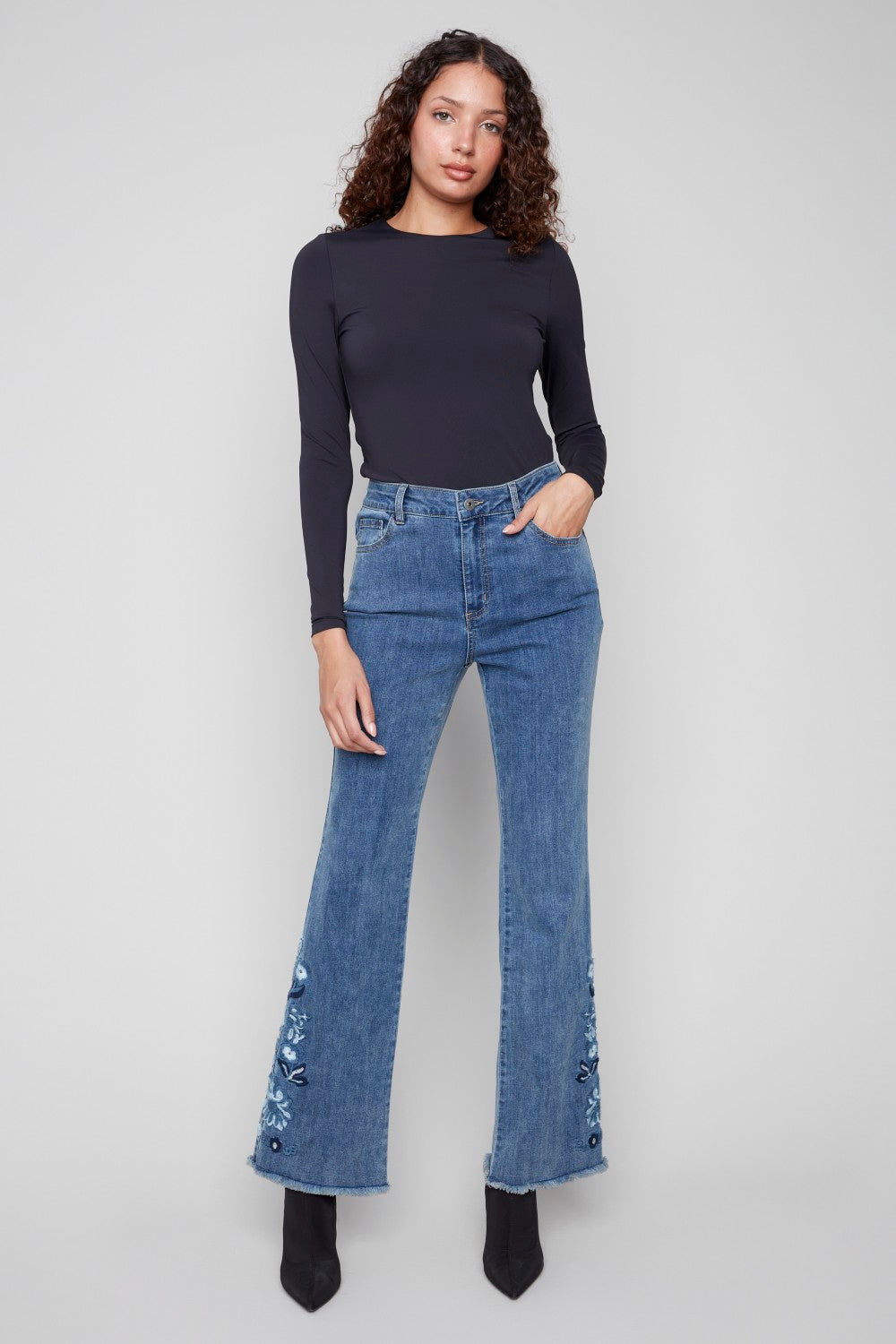 Charlie B Jeans C5717-431A-156 Medium Blue