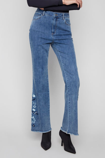 Charlie B Jeans C5717-431A-156 Medium Blue