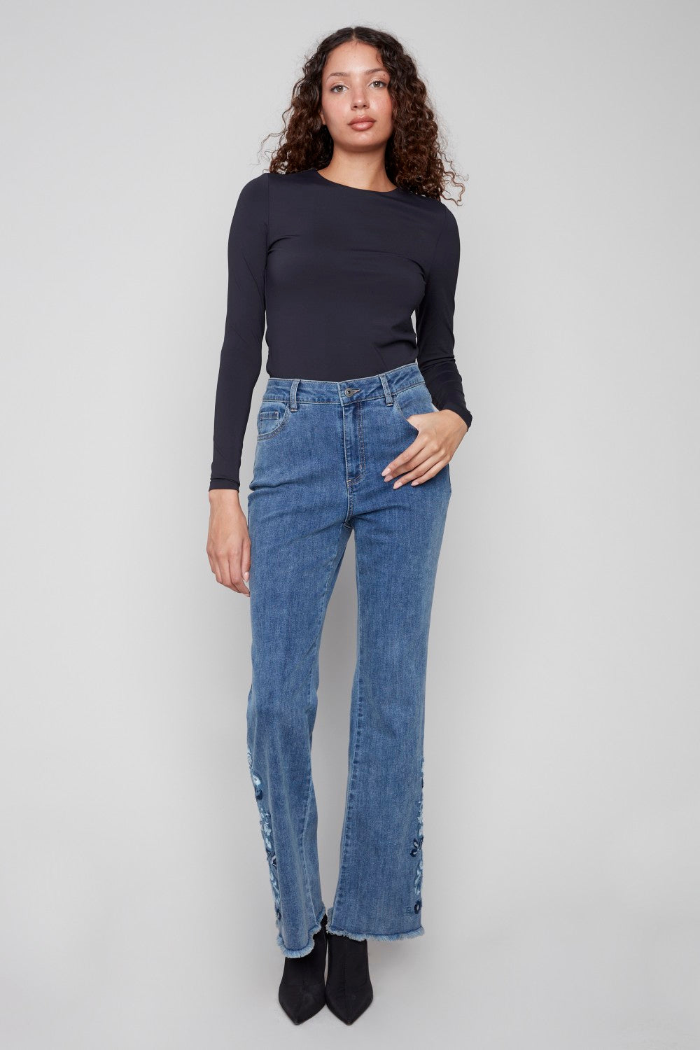 Charlie B Jeans C5717-431A-156 Medium Blue