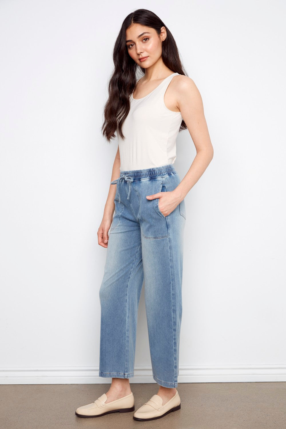 Charlie B Denim C5787-627C-156 Medium Blue