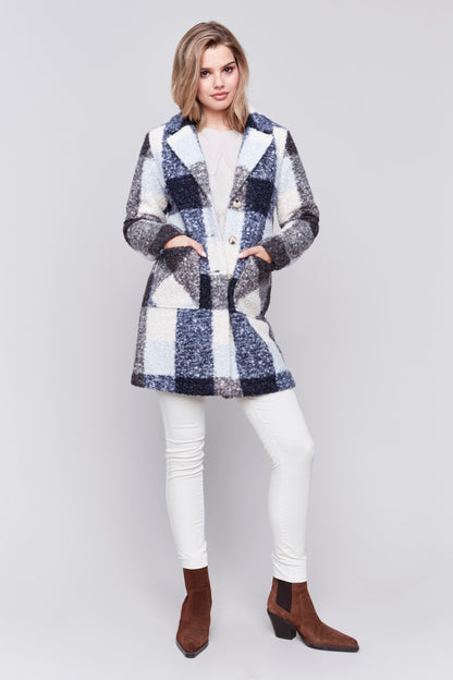 Charlie B Coat C6141Y-707A-P117 Navy