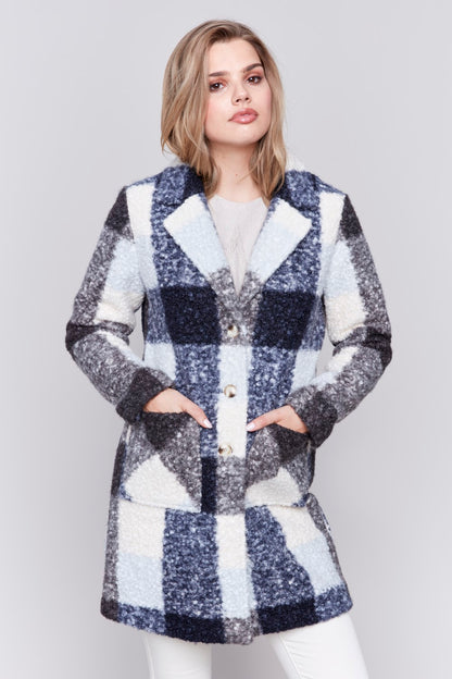 Charlie B Coat C6141Y-707A-P117 Navy