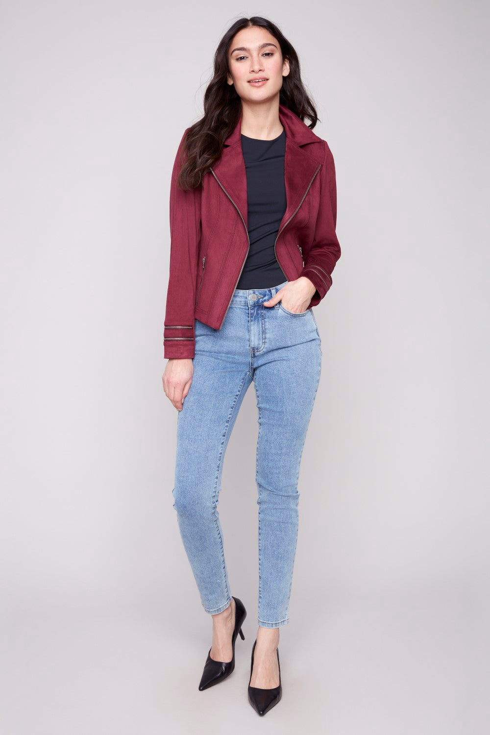 Charlie B Jacke C6231Y-998B-667 Cabernet
