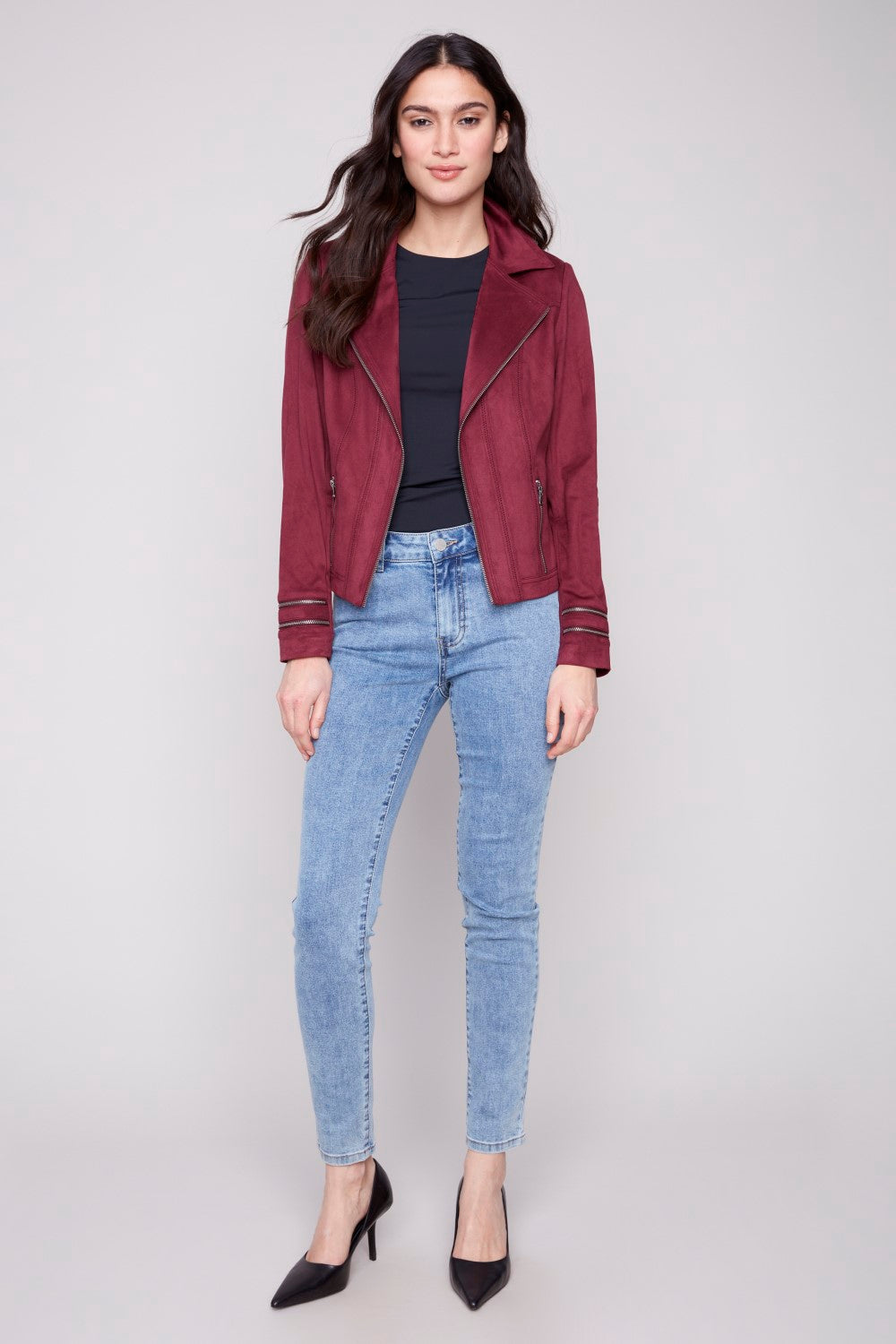 Charlie B Jacke C6231Y-998B-667 Cabernet