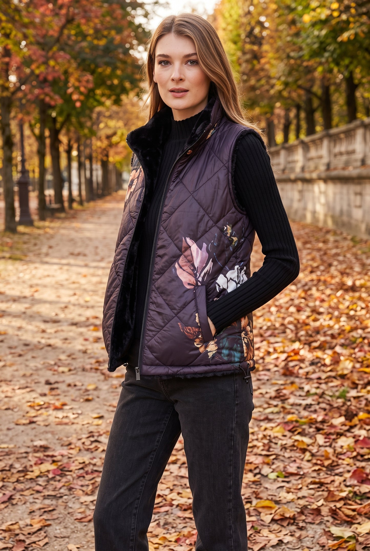 Charlie B Vest C6374P-666A-P001 Black