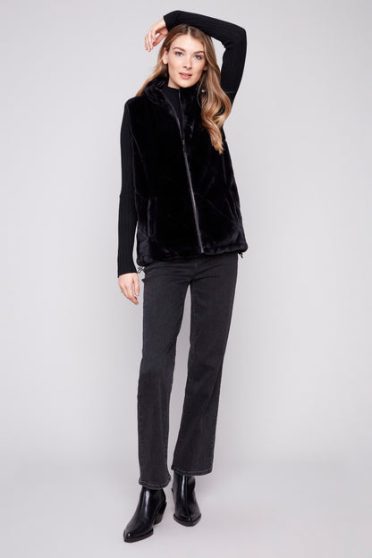 Charlie B Vest C6374P-666A-P001 Black