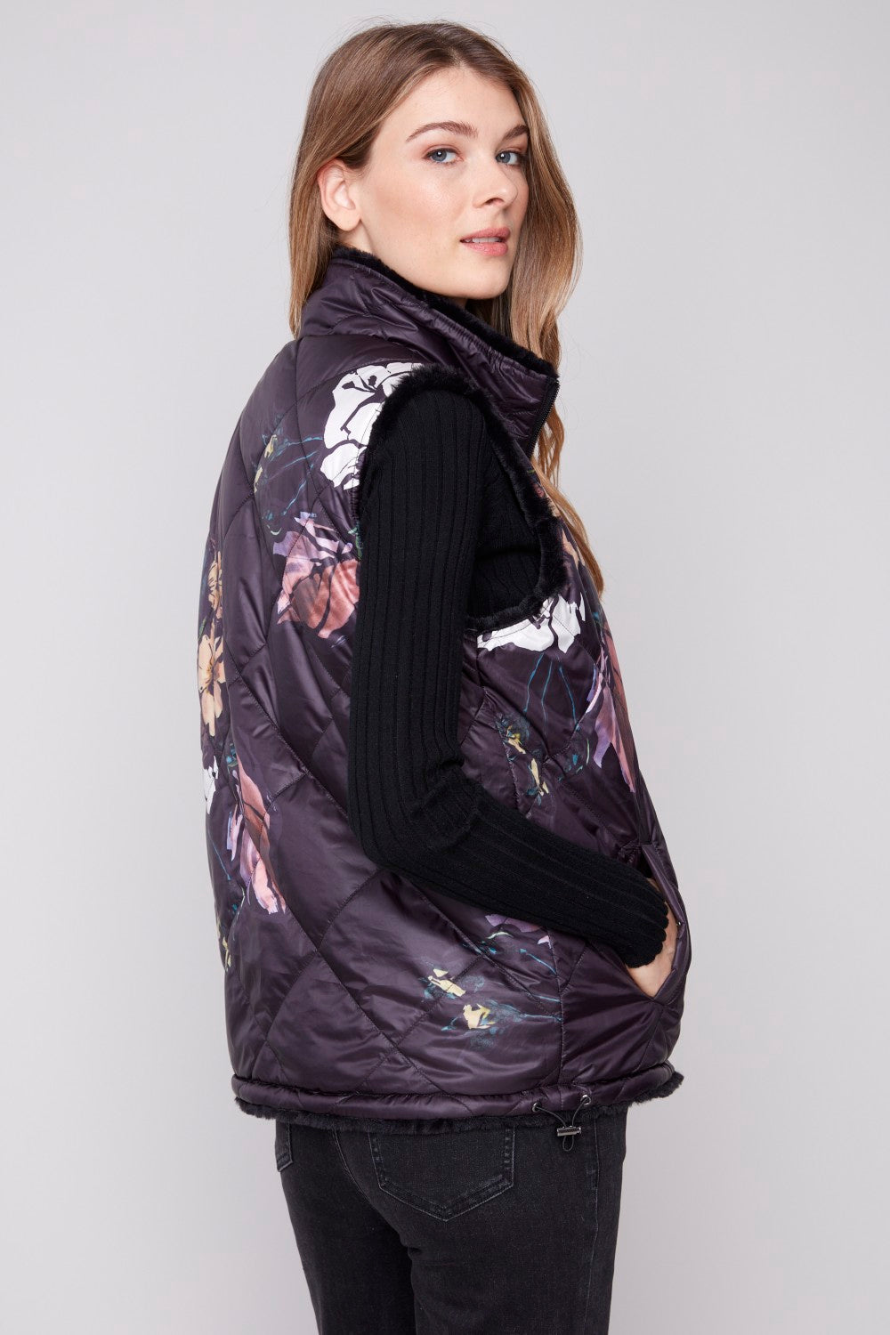 Charlie B Vest C6374P-666A-P001 Black