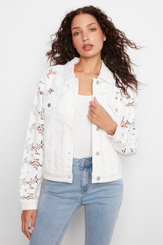 Charlie B Jacket C6405-604C-002 White