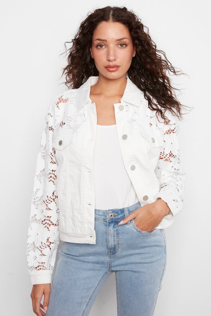 Charlie B Jacket C6405-604C-002 White