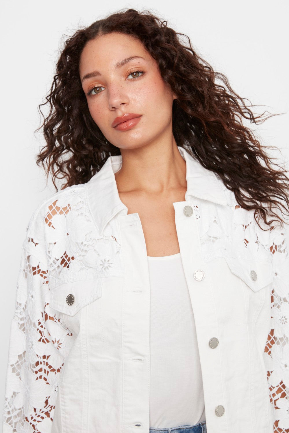 Charlie B Jacket C6405-604C-002 White