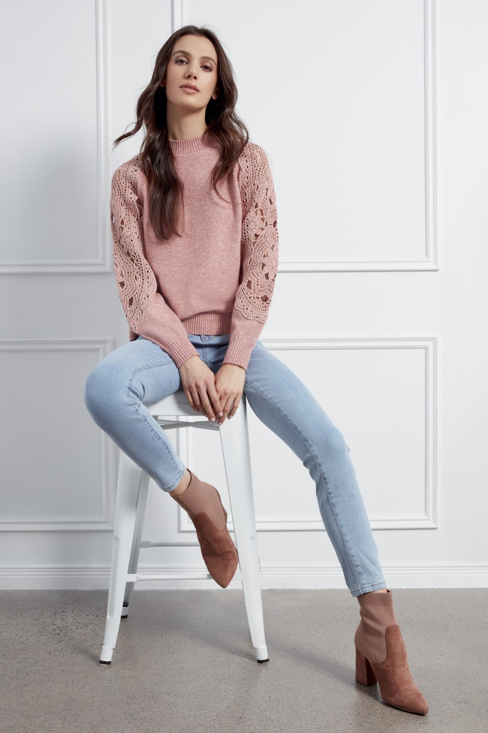 Charlie B Pullover C2865-736A-276 ECRU