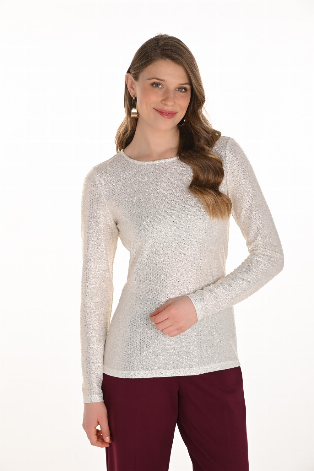 Frank Lyman Top  254351 Winter white/Gold