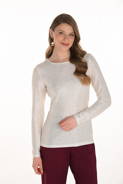 Frank Lyman Top  254351 Winter white/Gold