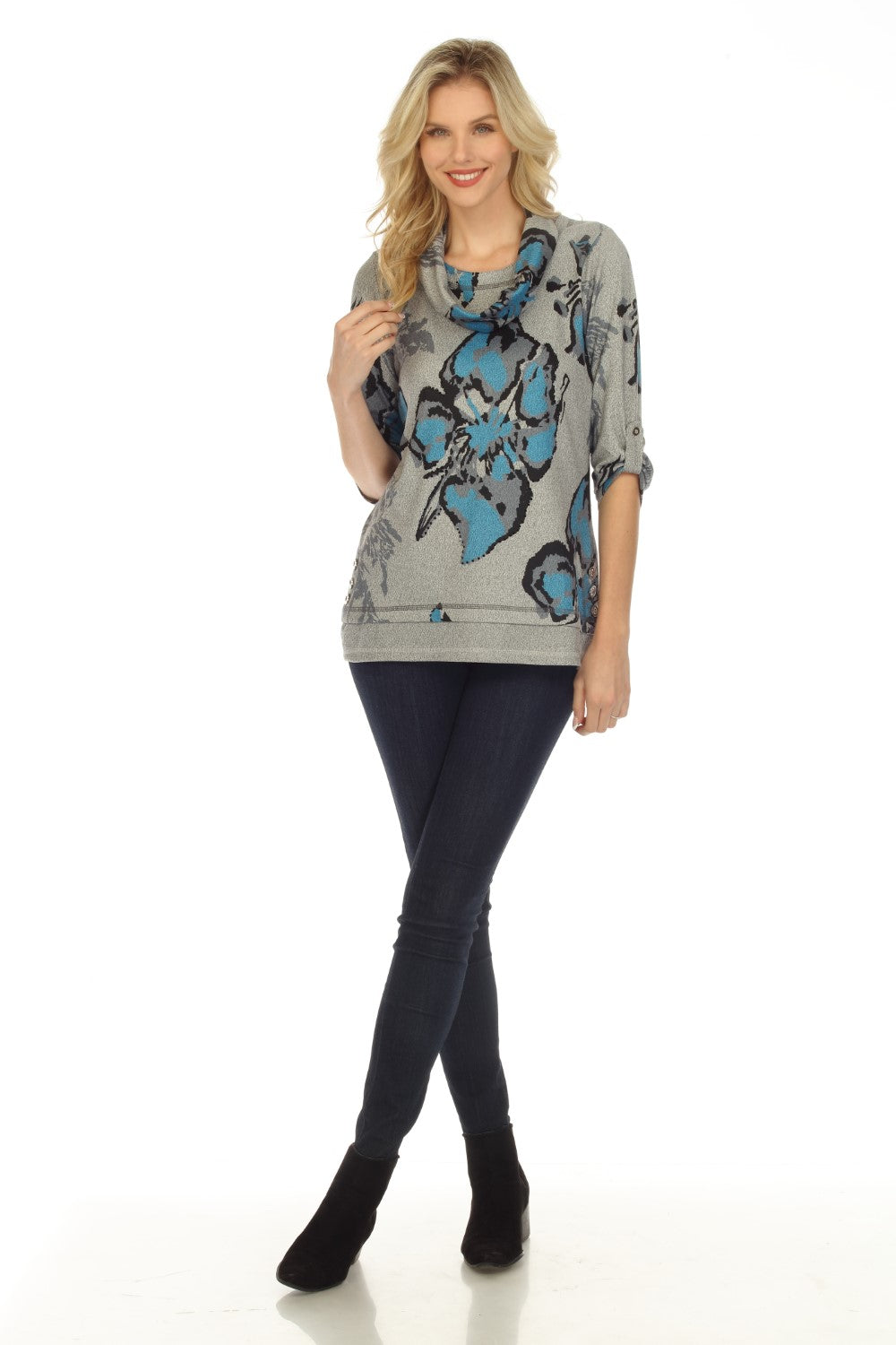 Tango Mango Top T6760-5931 Grey/Multi