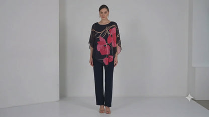 Lyman Top 269130 Midnight/Pink