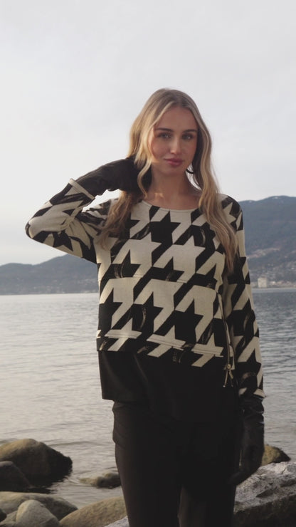 Frank Lyman Top 253281 Beige/Black