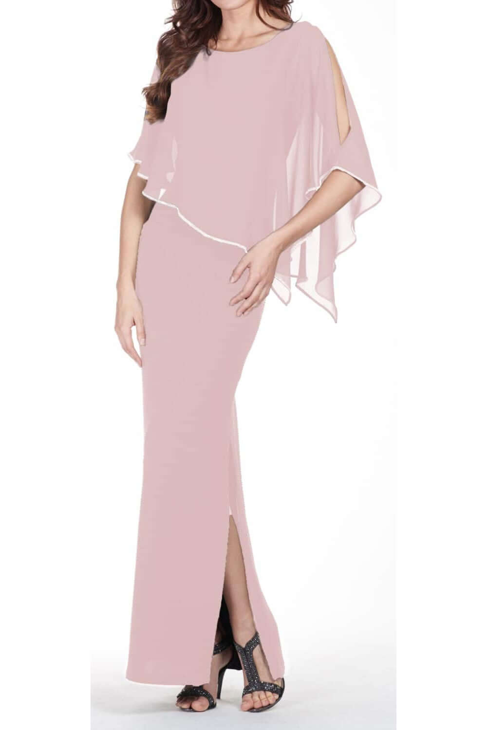 Frank Lyman Dress Style 179257-BLS Blush/Silver Belle Mia Boutique