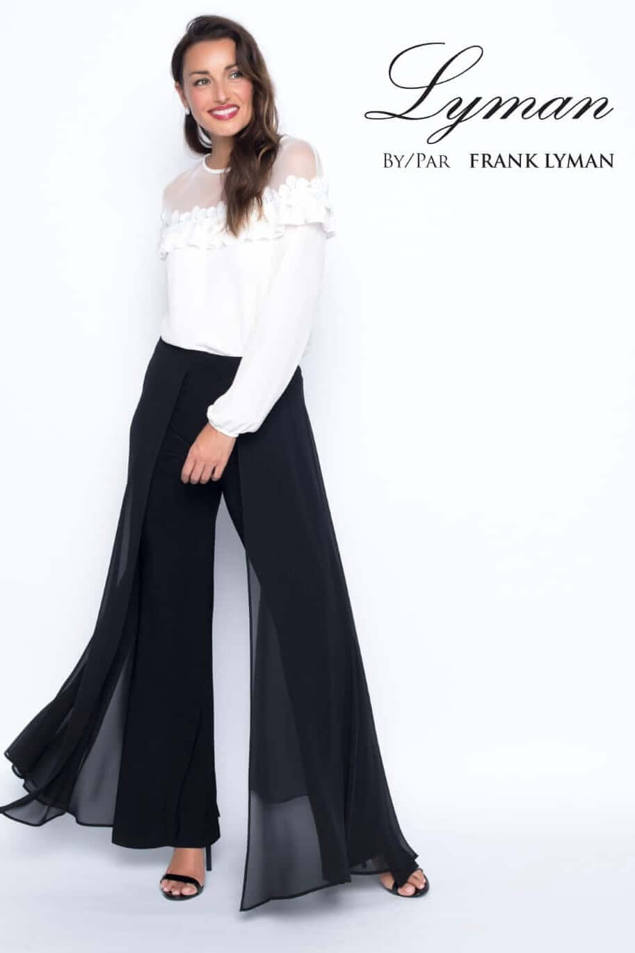 Frank Lyman Pant Style 198256 Black Belle Mia Boutique