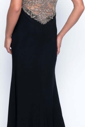 Frank Lyman Dress Style 199100U Black/Nude bmboutique1.myshopify.com