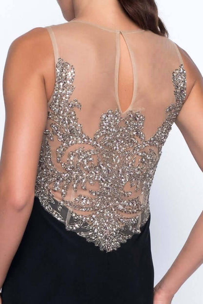 Frank Lyman Dress Style 199100U Black/Nude bmboutique1.myshopify.com
