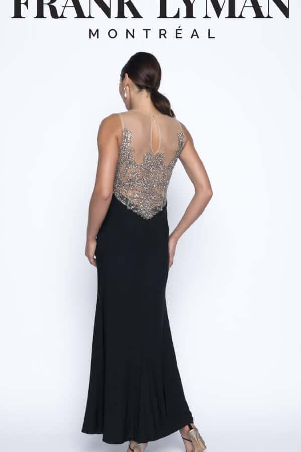 Frank Lyman Dress Style 199100U Black/Nude bmboutique1.myshopify.com