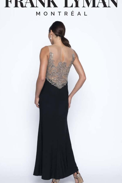 Frank Lyman Dress Style 199100U Black/Nude bmboutique1.myshopify.com