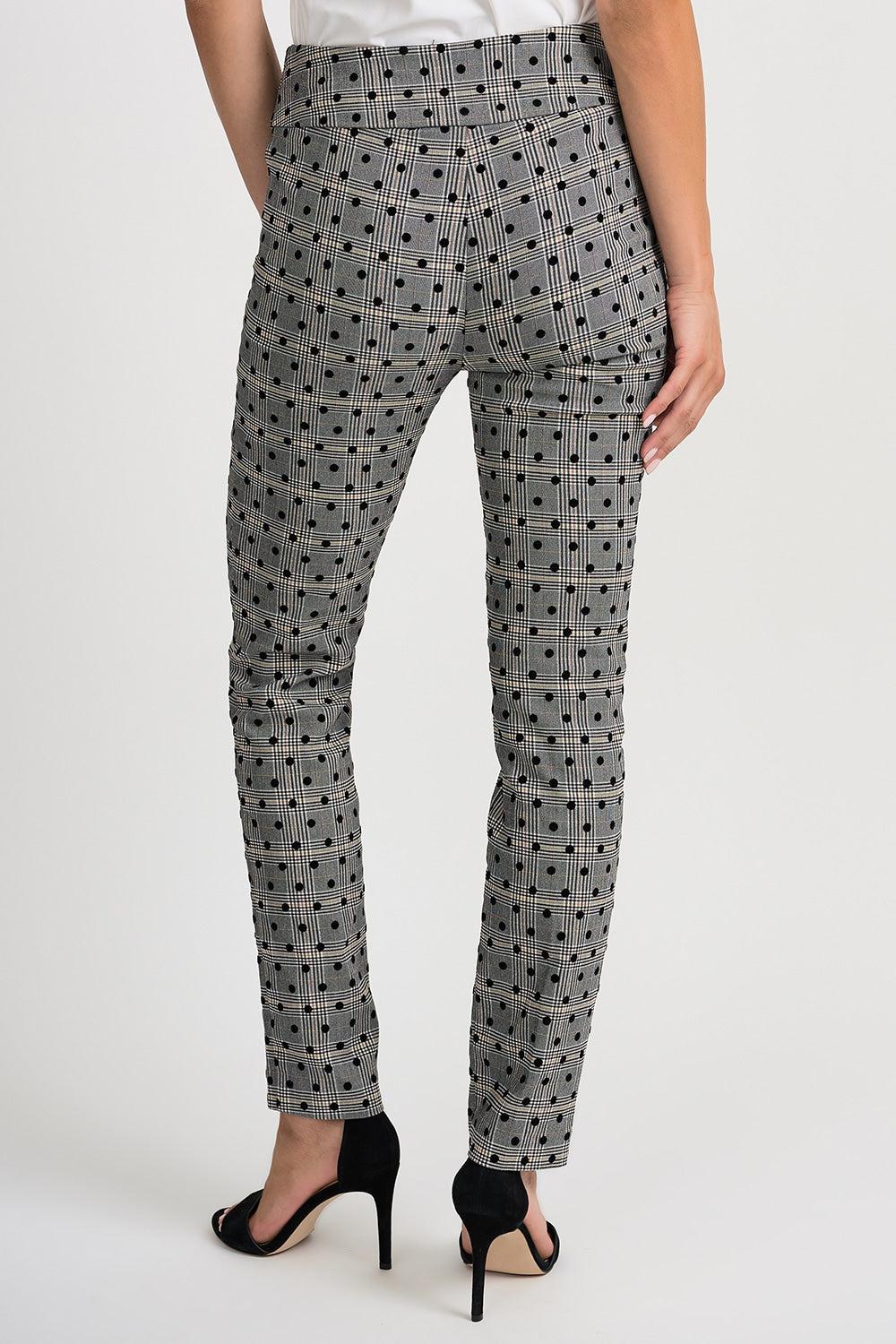 Joseph Ribkoff Pant Style 201647 Black/White/Brown from BelleMiaBoutique.com 