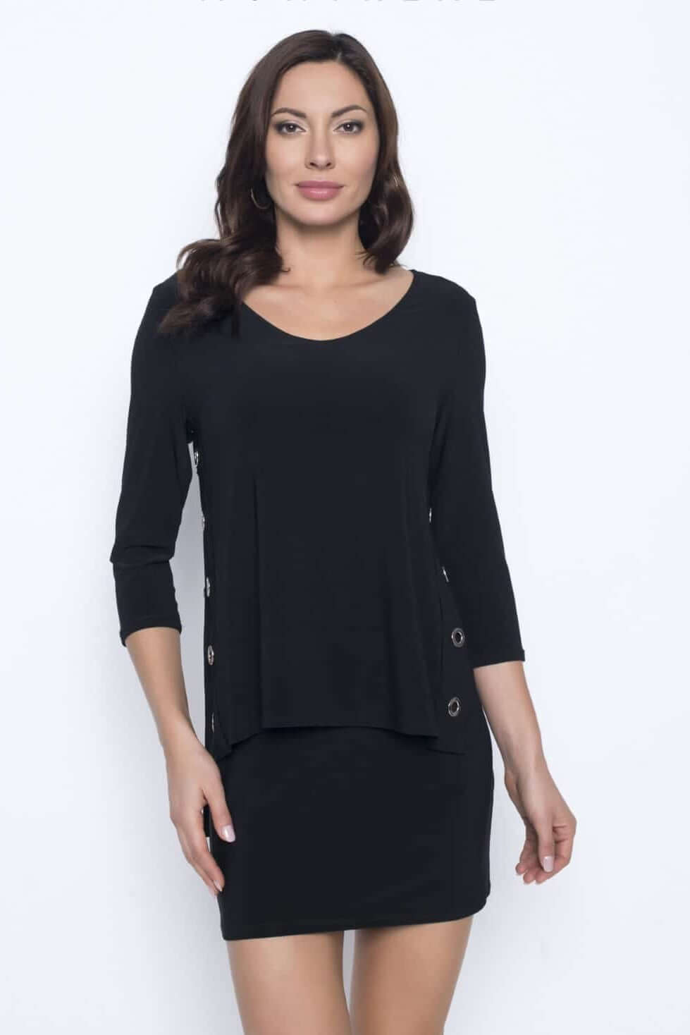 Frank Lyman Top 203026 Black (Tunic/Dress) bmboutique1.myshopify.com