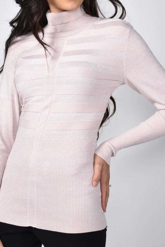 Frank Lyman Top 213152U-BLSH Blush/Metallic bmboutique1.myshopify.com