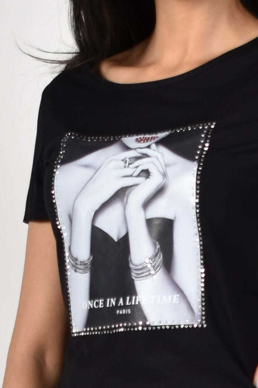 Frank Lyman Top 214165U Black bmboutique1.myshopify.com