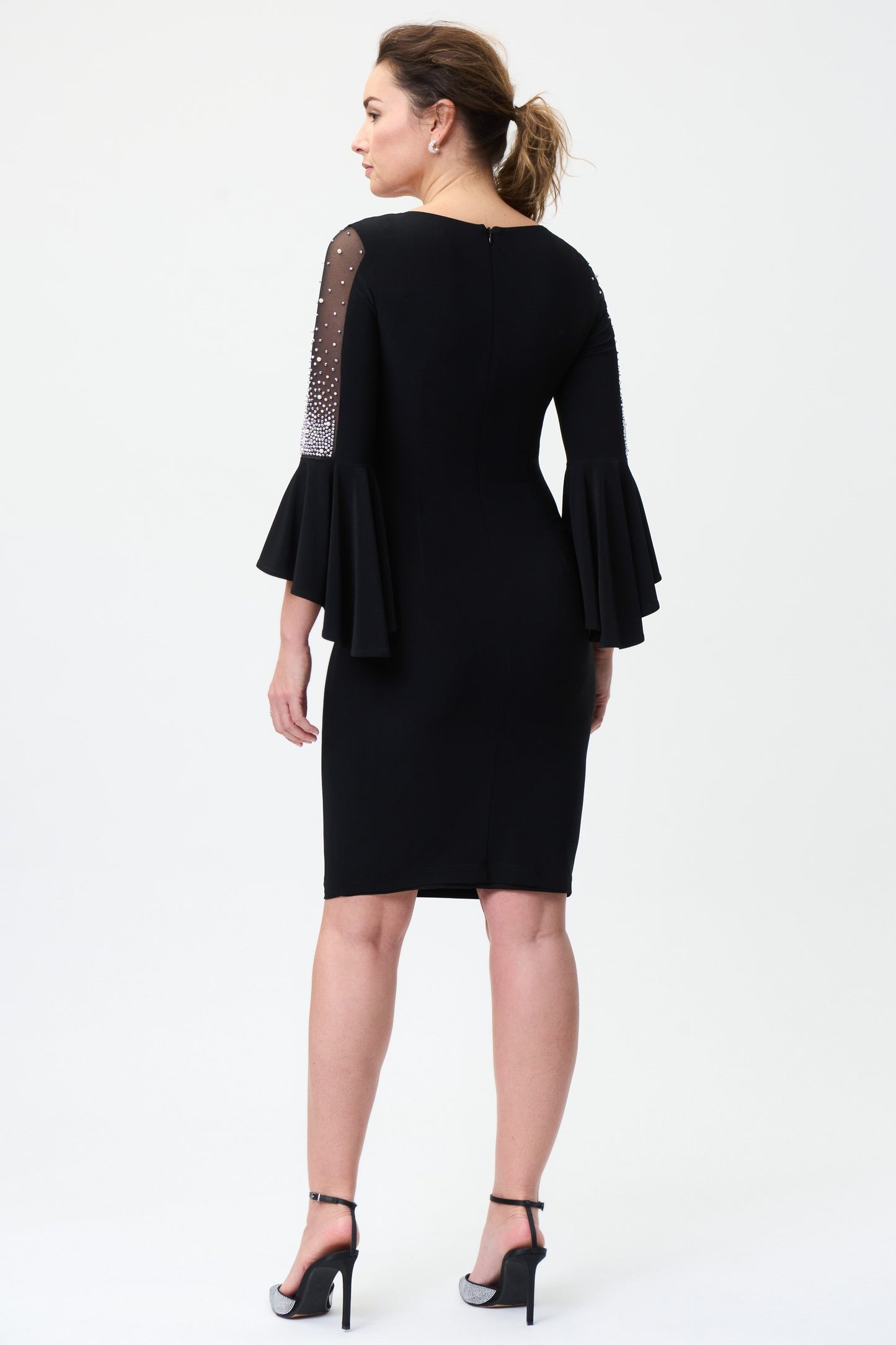 Joseph Ribkoff Dress 211374 Black/Multi – Belle Mia Boutique