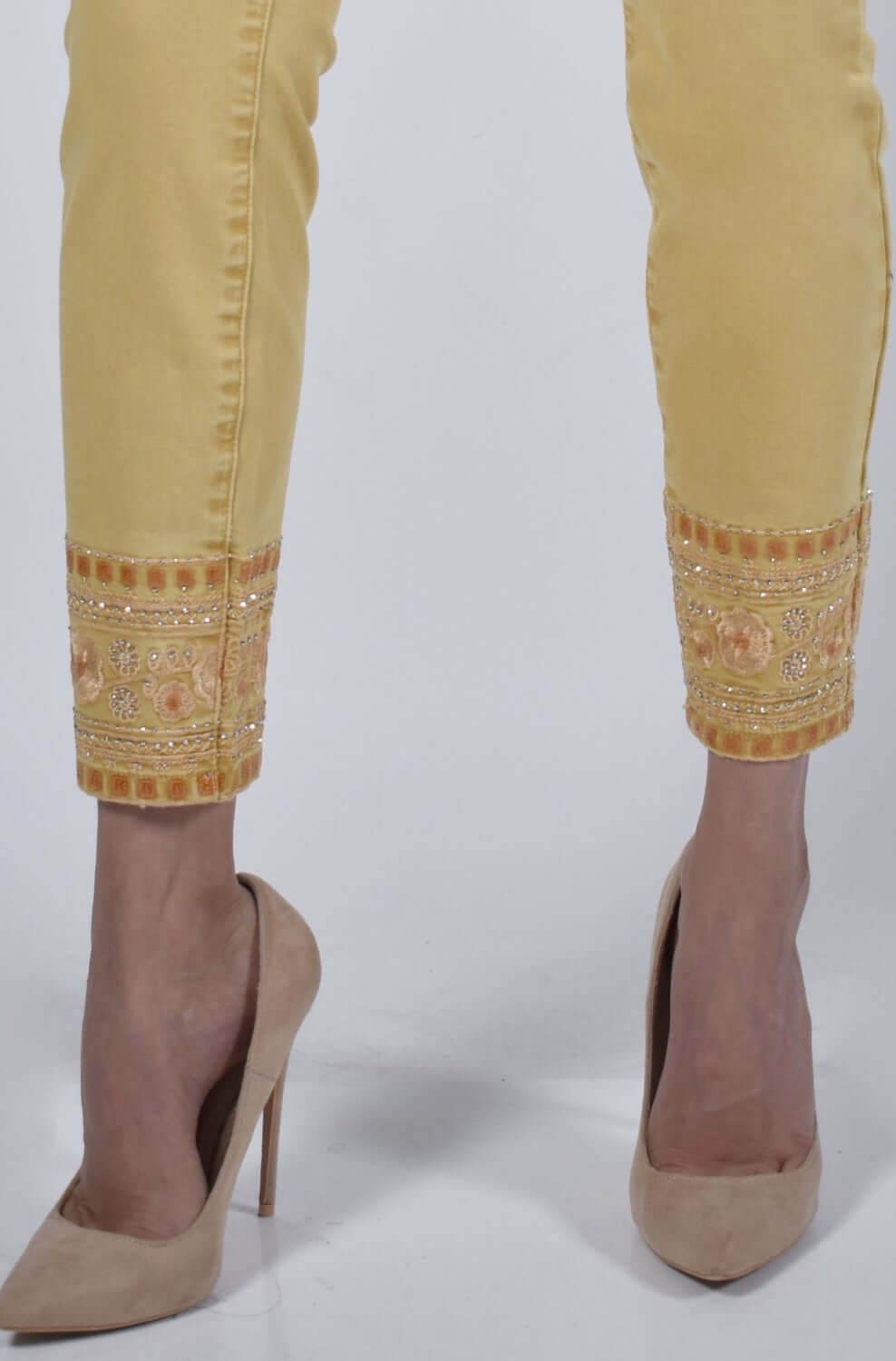 Frank Lyman Denim 226163U Yellow Belle Mia Boutique