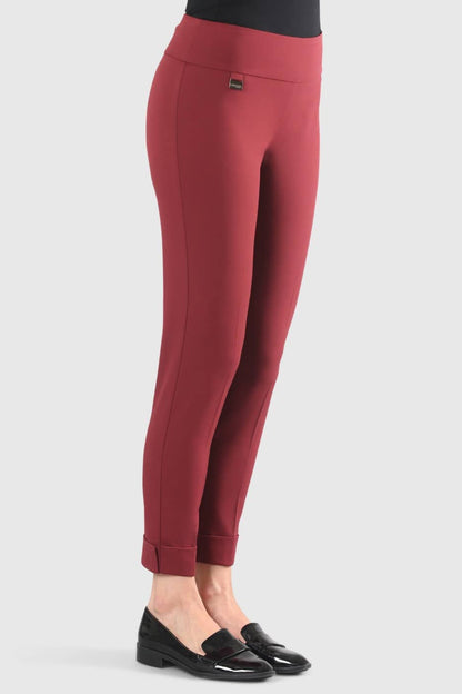 Lisette L Pant Style 22617-318 Gaby Stretch Rosewod from BelleMiaBoutique.com 