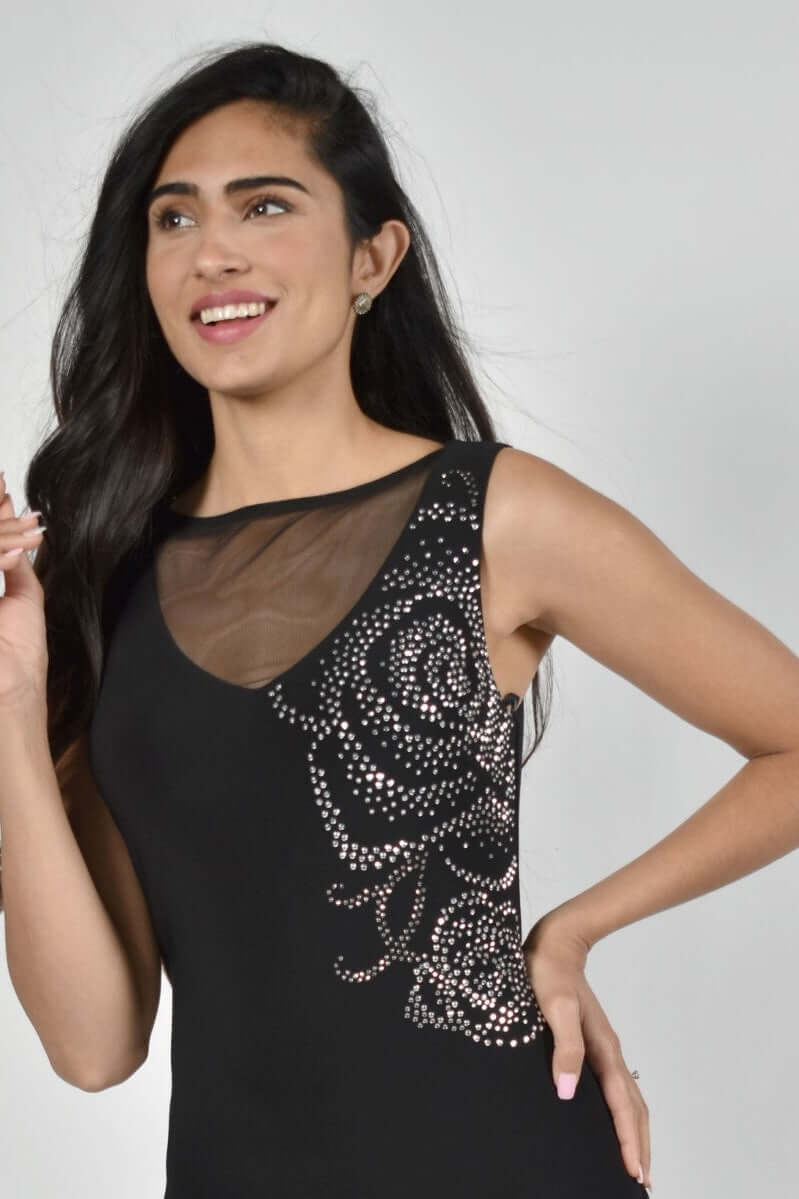 Frank Lyman Dress 228105U Black Belle Mia Boutique