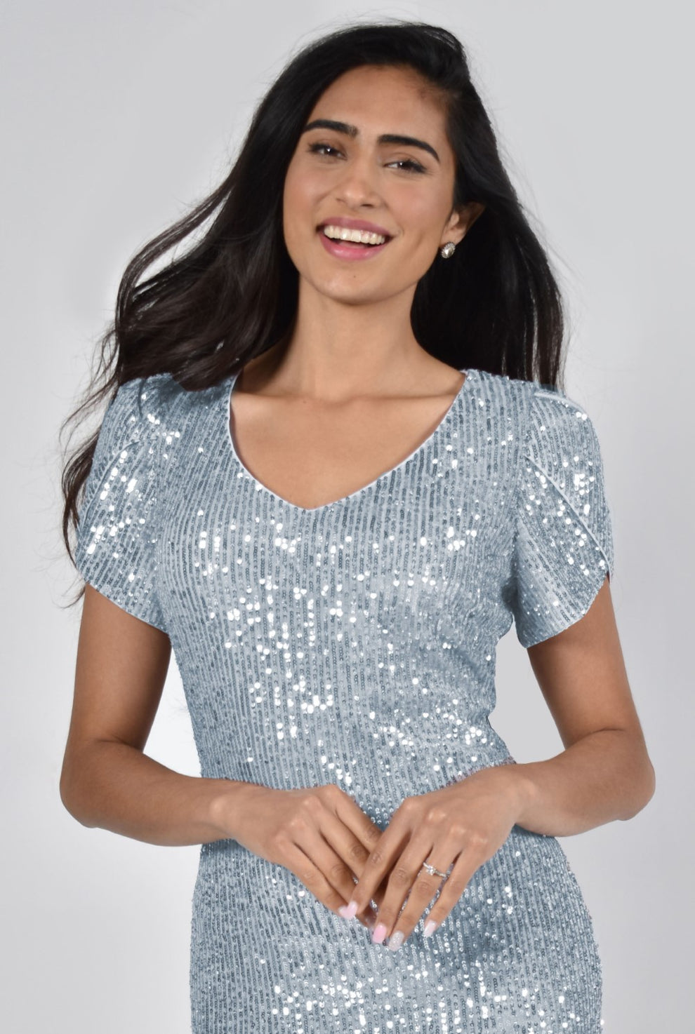 Lyman Dress 179257-BLS Blush/Silver