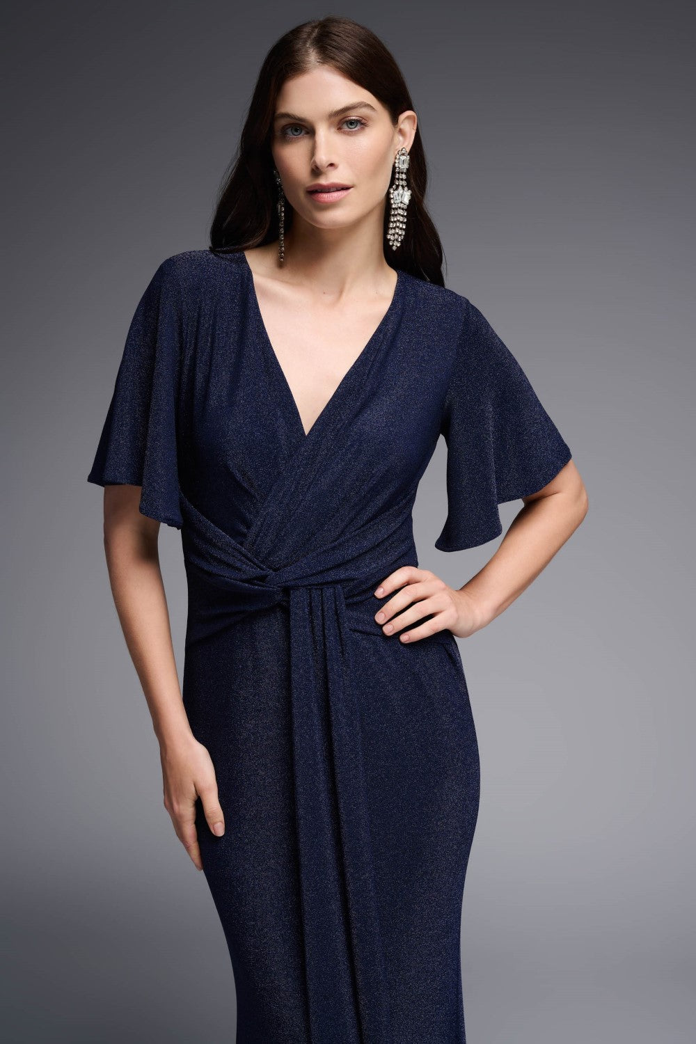 Joseph ribkoff navy outlet dress