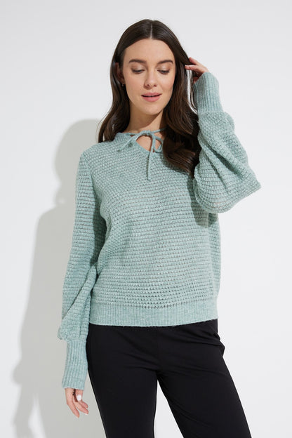 Emproved Pullover mit Frontbindung A2210-FS Frosted-Seafoam