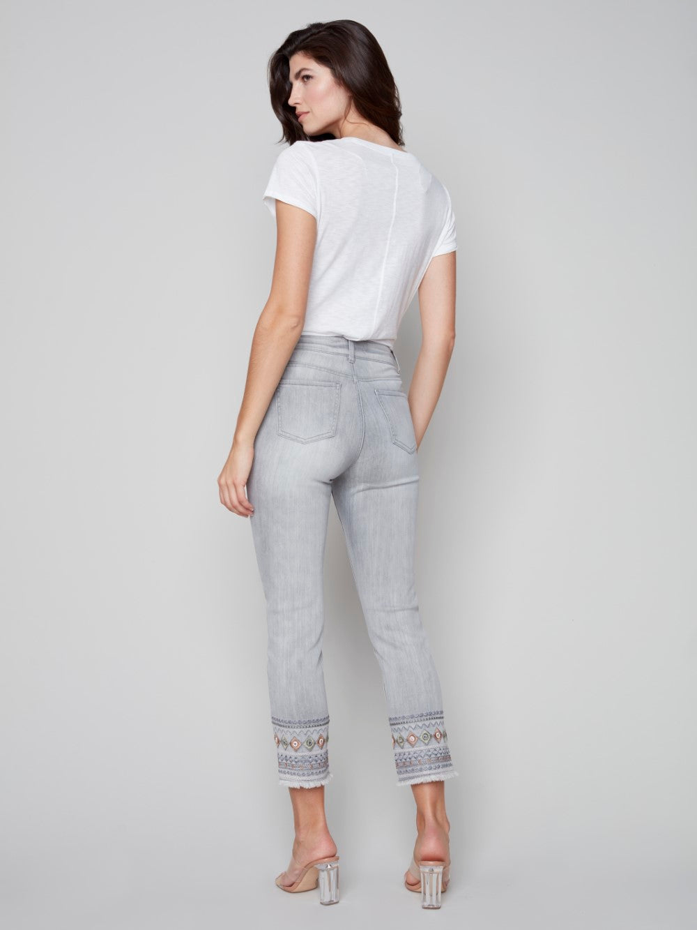 Charlie B. Jeans C5345R-431A-393 Soft Grey – Belle Mia Boutique