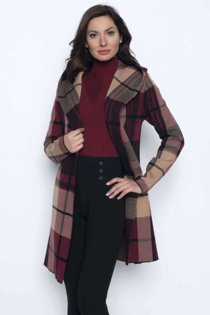 Frank Lyman Cardigan 203178U Burgundy/Chestnut bmboutique1.myshopify.com