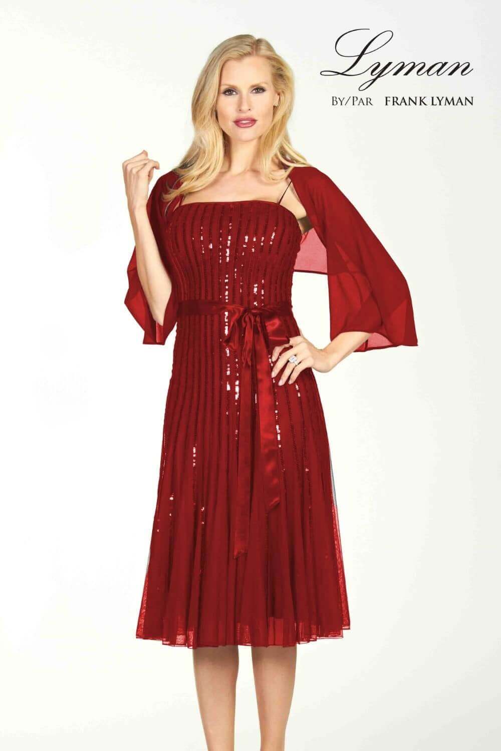 Frank Lyman Cover Up Style 69143-RD Red Belle Mia Boutique