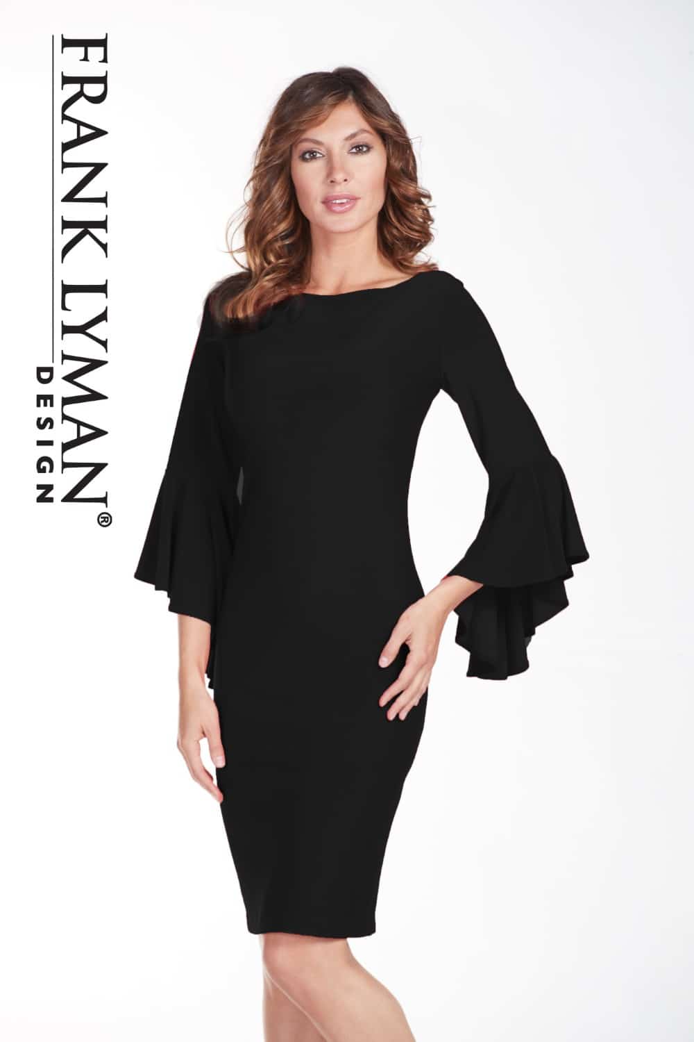 Frank Lyman Dress Style 175037-BLK Black bmboutique1.myshopify.com