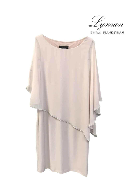 Frank Lyman Dress Style 188235 Blush de BelleMiaBoutique.com