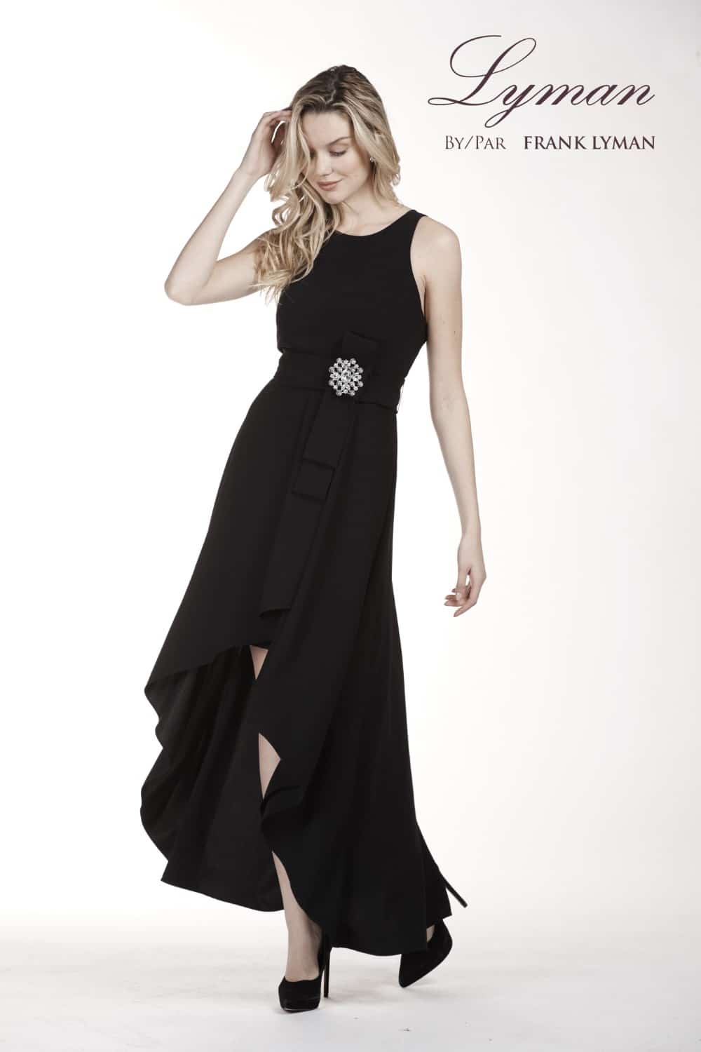 Frank Lyman Dress Style 189457 Black from BelleMiaBoutique.com 