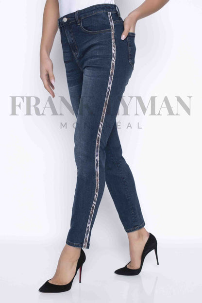 Frank Lyman Jeans  203125U Dark-Blue from BelleMiaBoutique.com 
