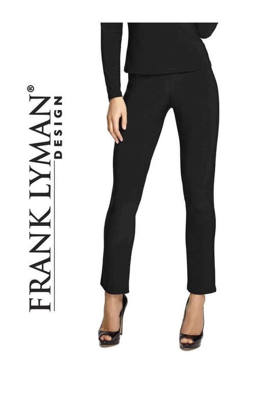 Frank Lyman Pant Style 082-BLK Black Belle Mia Boutique