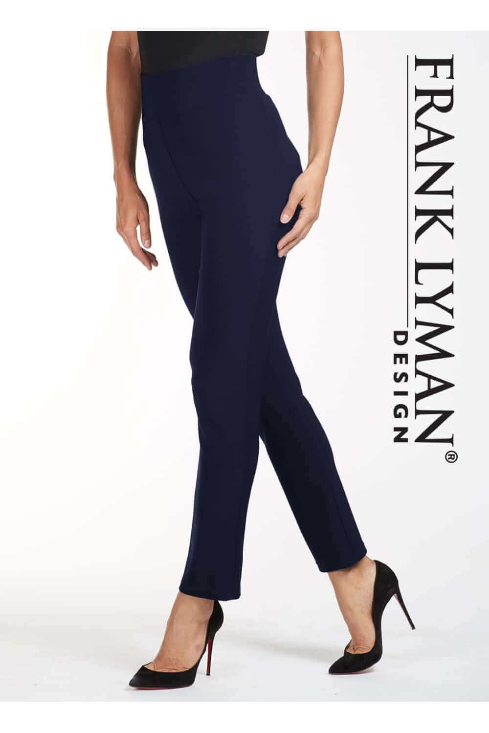 Frank Lyman Pant Style 082-DN Dark Navy Belle Mia Boutique