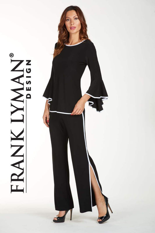 Frank Lyman Pantalone Stile 181001 Nero/Bianco bboutique1.myshopify.com