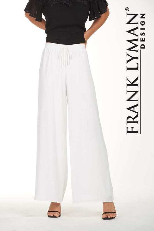 Frank Lyman Pantalon Style 181163 Off-White Belle Mia Boutique