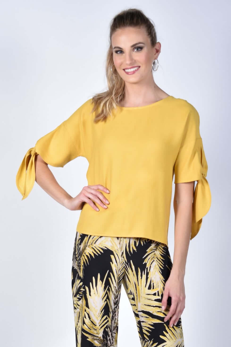 Frank Lyman Top 211157-Y Yellow Belle Mia Boutique