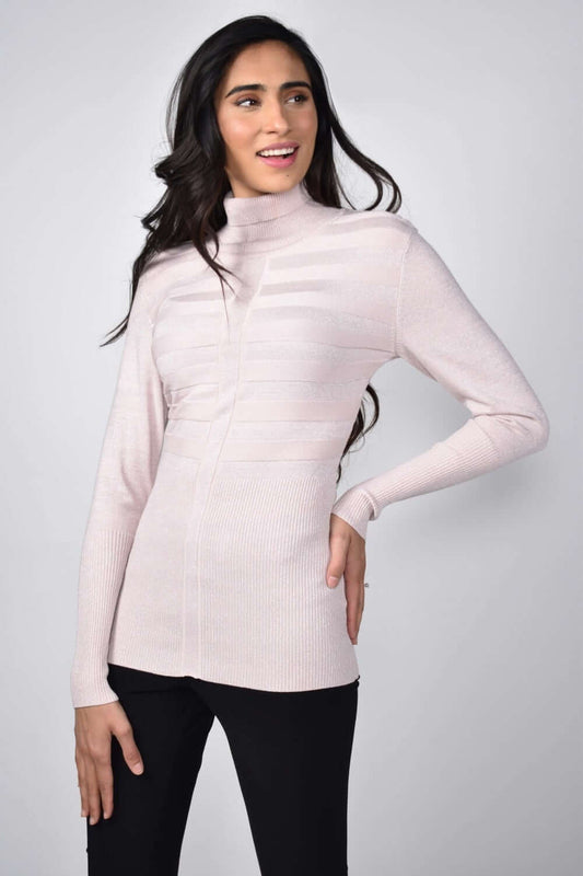 Frank Lyman Top 213152U-BLSH Blush/Metallic bmboutique1.myshopify.com